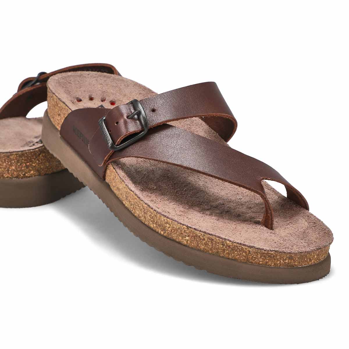 Mephisto Women's Helen Thong Sandal Dark Br SoftMoc USA